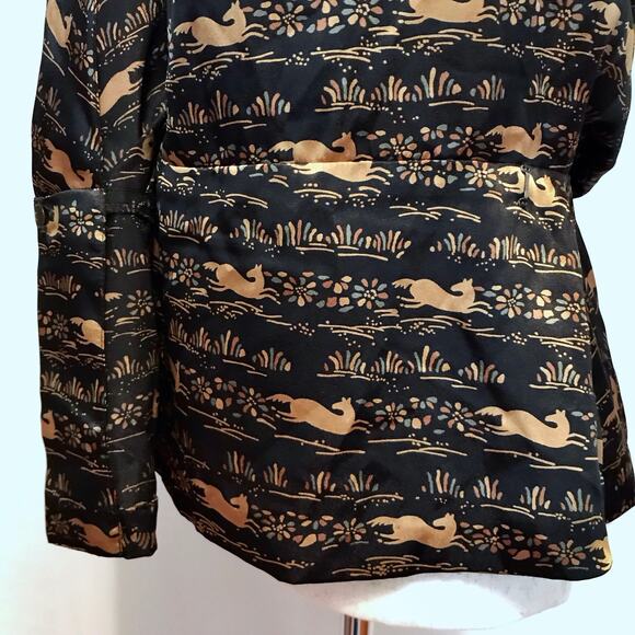 Evan Picone Vintage Wrap Long Sleeves Blouse Women 8 - Picture 9 of 13